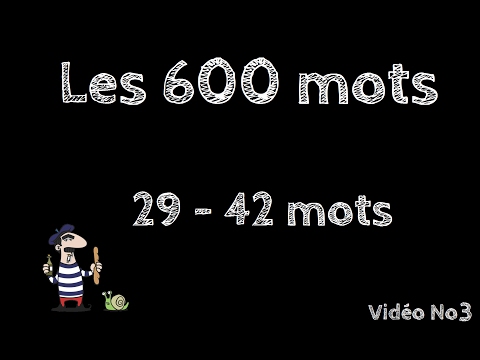 The 600 Most Common French Words | Vocab | Beginner | No3
