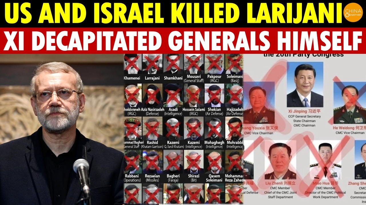 Breaking! Larijani Killed, Iran’s Generals Destroyed—Xi Jinping Does It Himself, No US Needed