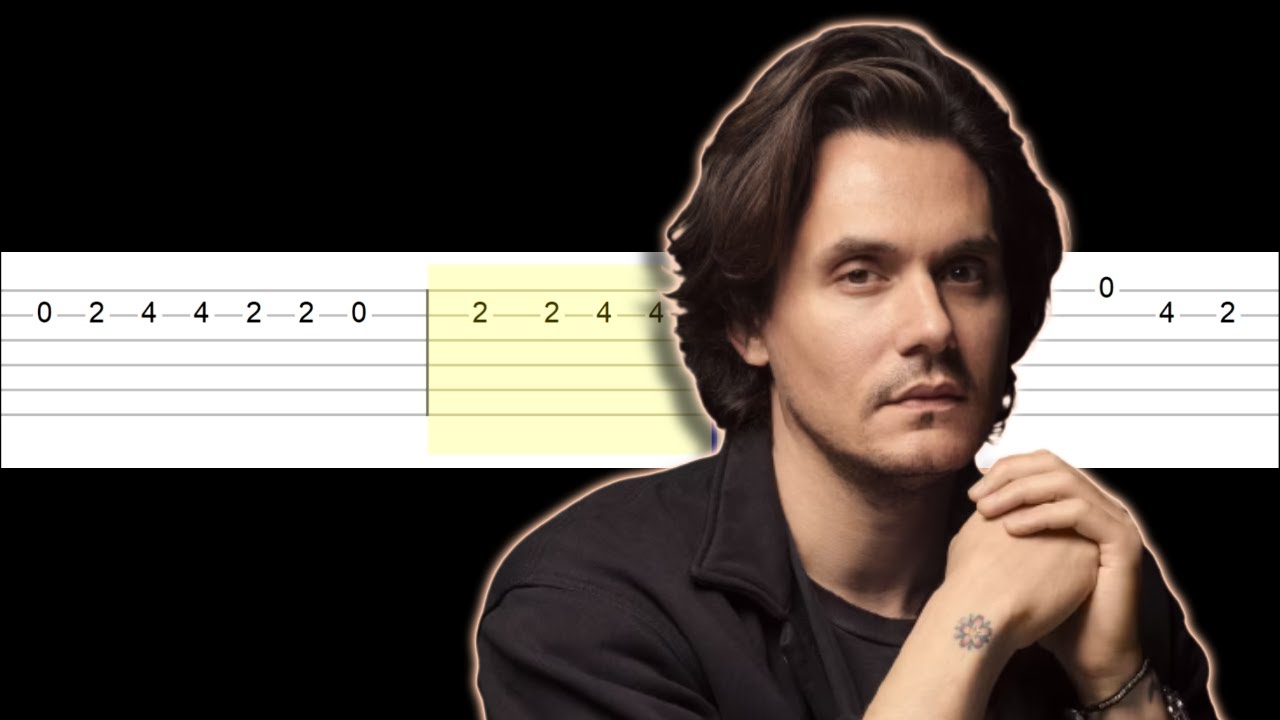 John Mayer - Gravity (Easy Guitar Tabs Tutorial)