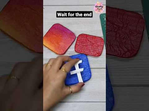 I made social media apps logo using cardboard