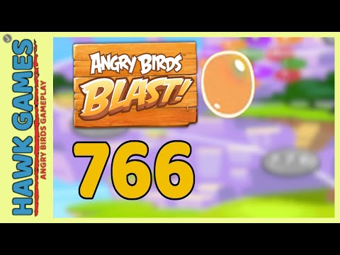 Angry Birds Blast Level 766 - 3 Stars Walkthrough, No Boosters
