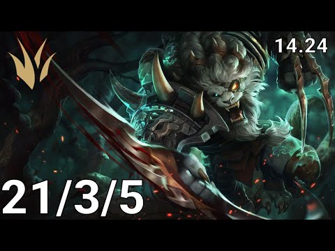 Rengar Jungle vs Evelynn - EUW Master | Patch 14.24
