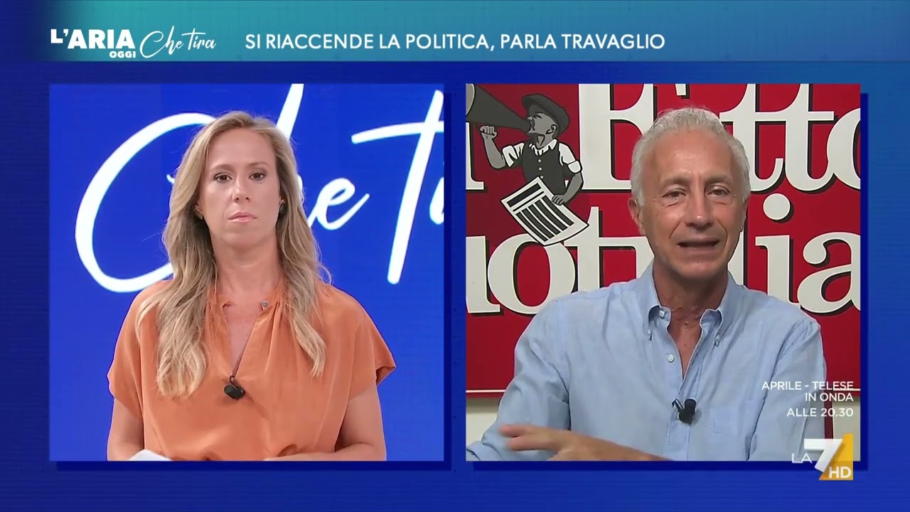 Candidato premier per il campo largo, Marco Travaglio: "Al di là della legge elettorale, ...