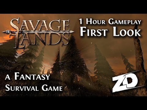SAVAGE LANDS: The First Hour of Gameplay - Fantasy Survival Game - Fight Off Hunger & Dragons