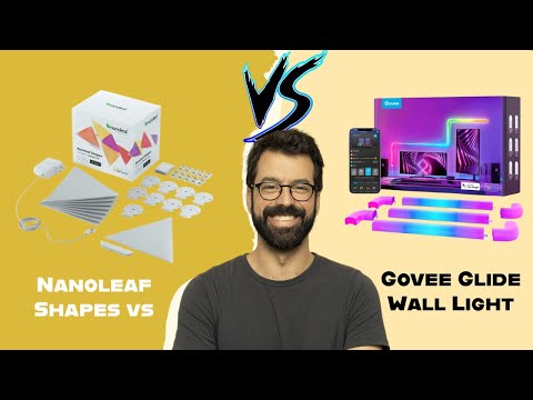 Smart Home Lighting Nanoleaf Shapes VS Govee Glide Wall Light 2025 (Which Is More Customizable)