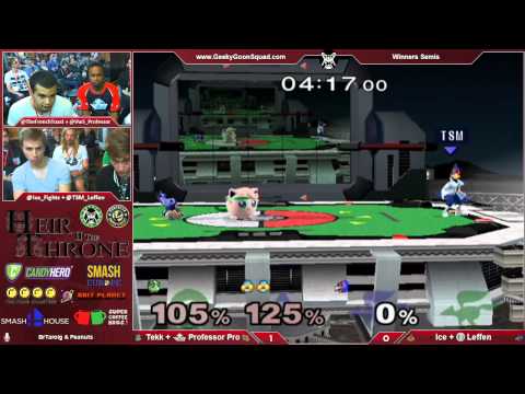 Heir2 - Tekk + VwS|Professor Pro Vs. Ice + TSM|Leffen - Winners Semis - Melee Doubles