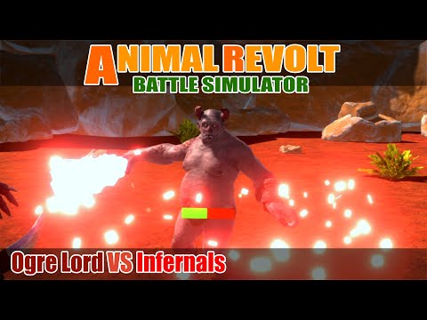 Ogre Lord vs Infernals - Animal Revolt Battle Simulator
