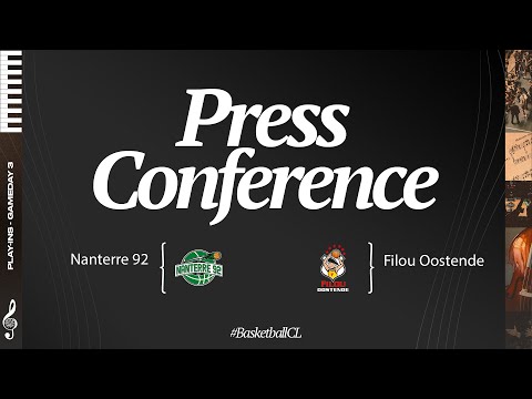 Nanterre 92 v Filou Oostende - Press Conference | #BasketballCL 2024-25