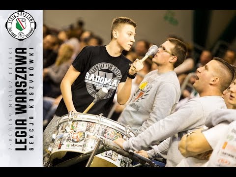 Doping kibiców na meczu Legia Warszawa - Czarni Słupsk