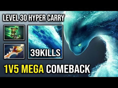 How to Mega Creep Comeback with Divine Rapier Morphling and Insane Level 30 Hyper Carry Dota 2