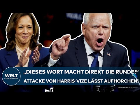 USA: "Dieses Wort macht direkt die Runde!" Harris' Vize Tim Walz lässt mit dieser Attacke aufhorchen