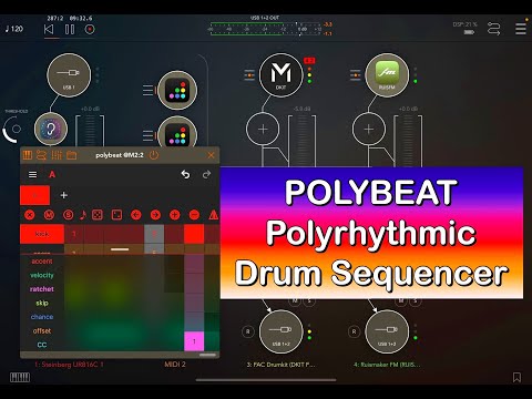 POLYBEAT Polyrhythmic Drum Sequencer Tutorial with FAC DrumKit & Ruismaker FM - for iOS