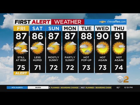 First Alert Forecast: CBS2 7/28 Evening Weather at 6PM