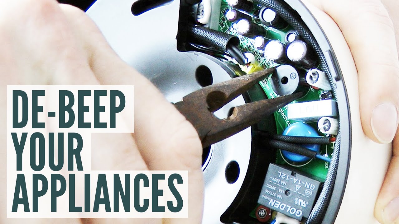 De-beep Your Appliances: removing a piezo buzzer from a kettle