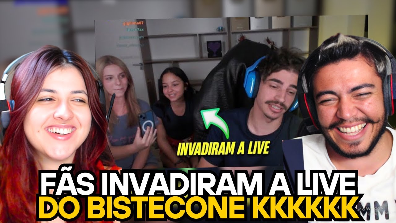 AS FÃS INVADIRAM A LIVE DO BISTECONE KKKKKKK | REACT