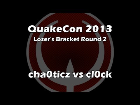 cha0ticz vs cl0ck - QuakeCon 2013 Loser's Bracket Round 2 [Aug. 1, 2013] (Quake Live VOD)