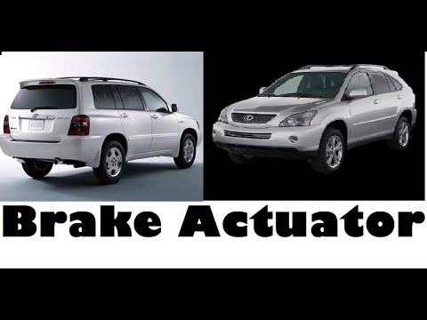 Toyota Highlander Lexus RX 400h Brake actuator replacement C1252 C1256 C1391
