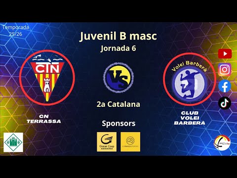 Cn Terrassa vs Cv Barberà, Juvenil B masculí, J6, 22/11/25, 2a catalana, #Aymibarberà!!