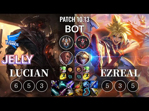 AF Jelly Lucian vs Ezreal Bot - KR Patch 10.13