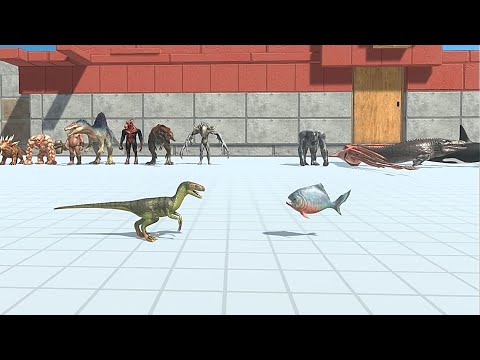 INFERNALS + CARNIVORE DINOSAURS VS MUTANT PRIMATES + AQUATICS - Animal Revolt Battle Simulator