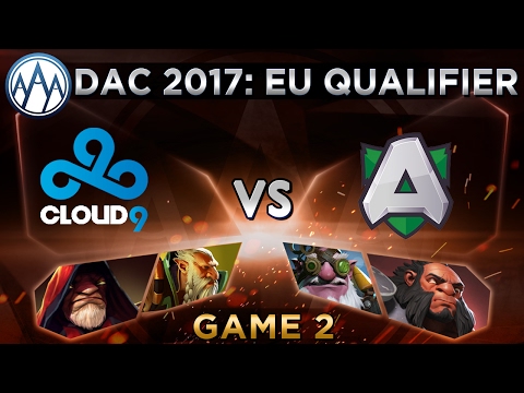 Cloud9 vs Alliance Game 2 - DAC 2017 Europe Qualifier - @DotaCapitalist & @BTSGoDz