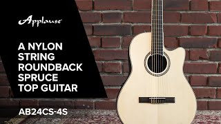 Video thumbnail for Features (ENG): Applause AB24CS-4S Mid Cutaway Nylon Natural Satin by Ovation Guitars