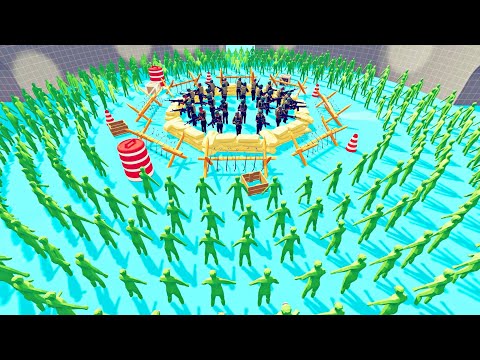 Zombie 100 Units vs Army - Totally Accurate Battle Simulator TABS