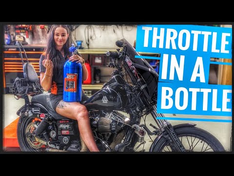NITROUS OXIDE ( NOS ) ON A HARLEY DAVIDSON DYNA - HOW TO INSTALL - SKIDPIG