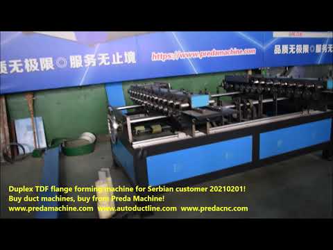 Duplex TDF flange forming machine for Serbian customer 20210201