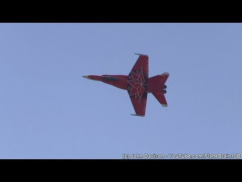 2017 Wings Over Wayne Airshow - RCAF CF-18 Demo