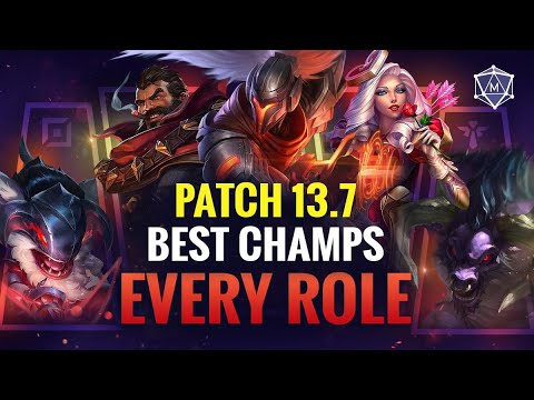 BEST Champions in EVERY ROLE in Patch 13.7 League of Legends