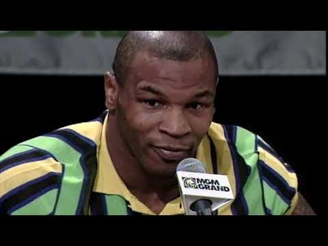 HOLYFIELD vs.TYSON 2 "ear bite" fight press conference including Don King