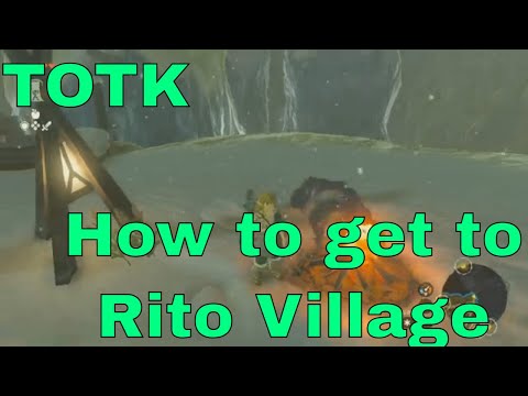 Legend of Zelda Tears of the Kingdom - How to get to Rito Village - EASY NO BUILD