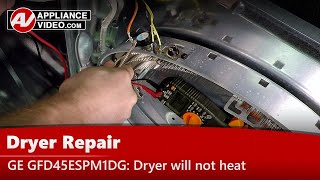 GE Dryer Repair — Will Not Heat — Inlet Thermostat