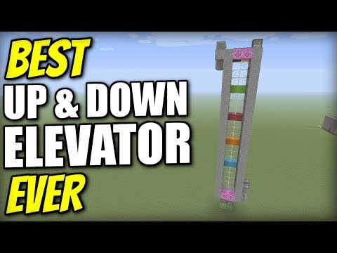 Skippy 6 Gaming - Minecraft Bedrock - ELEVATOR  ⬆️ Up & Down ⬇️[ Tutorial ] PS4 / MCPE / Xbox / Windows / Switch