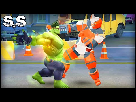 Muscle Hero (The Green Hulk) #1, Fighting Criminals & Robo Boss, Android Games (Superhero Simulator)