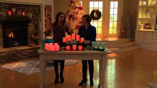 Candle Impressions 8pc Flameless Candle Pillar Set w/ Timer with Dan Hughes