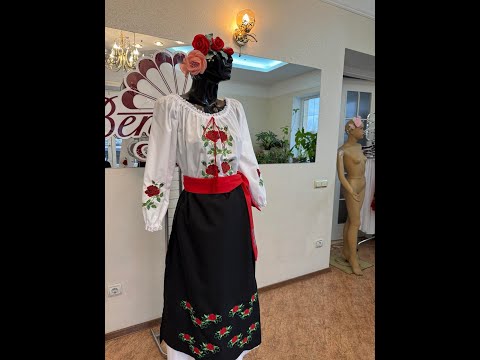 Молдавская национальная блуза J 0348(4806) - video 2