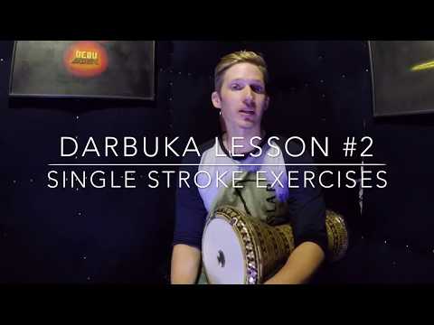 Darbuka Tutorial #2 (single strokes) EASY!