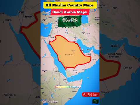 Saudi Arabia Muslim Country full Location Maps #short #shortvideo #saudiarabia  #muslim #maps #islam