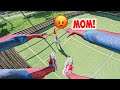 SPIDER MAN ESCAPING ANGRY MOM Funny Parkour POV