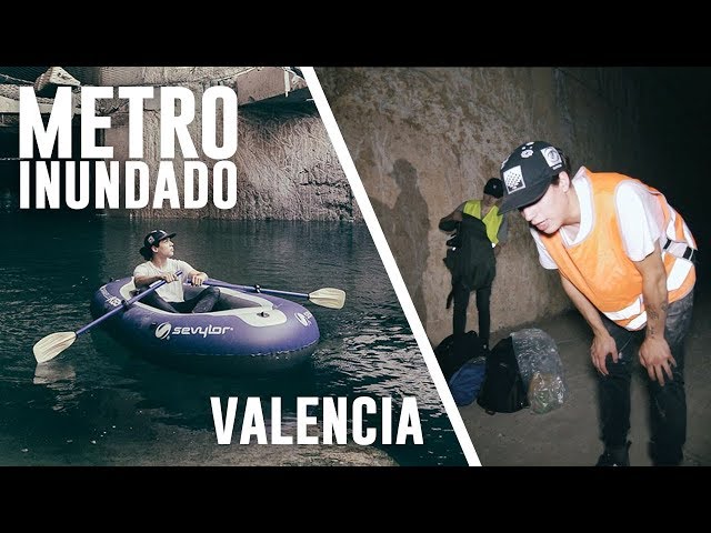 Remamos por el METRO INUNDADO de Valencia con una BARCA HINCHABLE - Portillo
