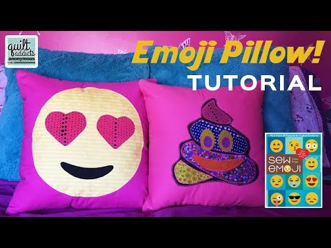 Make an Emoji Pillow with the "Sew Emoji" book by Gailen Runge - Sewing with Kids
