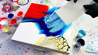 FREEDOM! 4th of July Acrylic Pouring Themed Bloom Swipe
