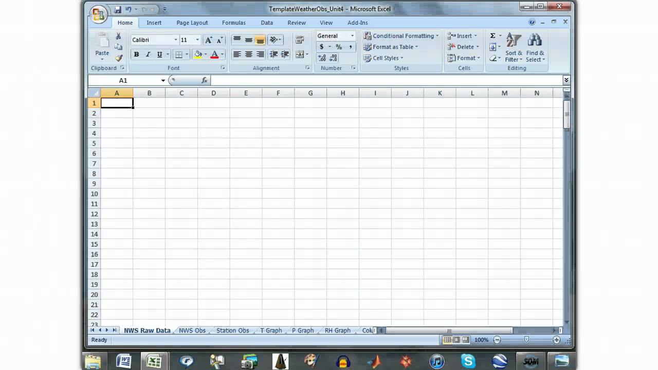 Importing Weather Data in Excel