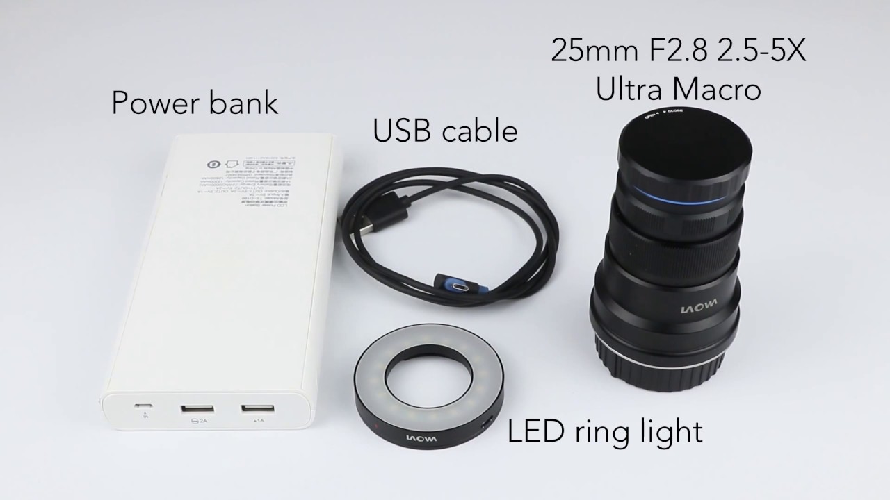 Laowa Eclairage annulaire LED pour objectif 25 mm F2.8
