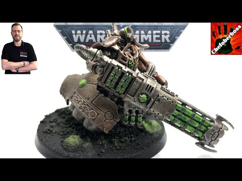 How do you paint a Necron Lokhust Heavy Destroyer for Warhammer 40,000 by Games Workshop?