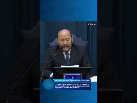 Dr. Gildo Insfrán, gobernador de Formosa - 1/3/2026