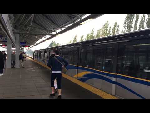 Vancouver SkyTrain: Mark I and II Ariving at Lougheed Town Centre Station