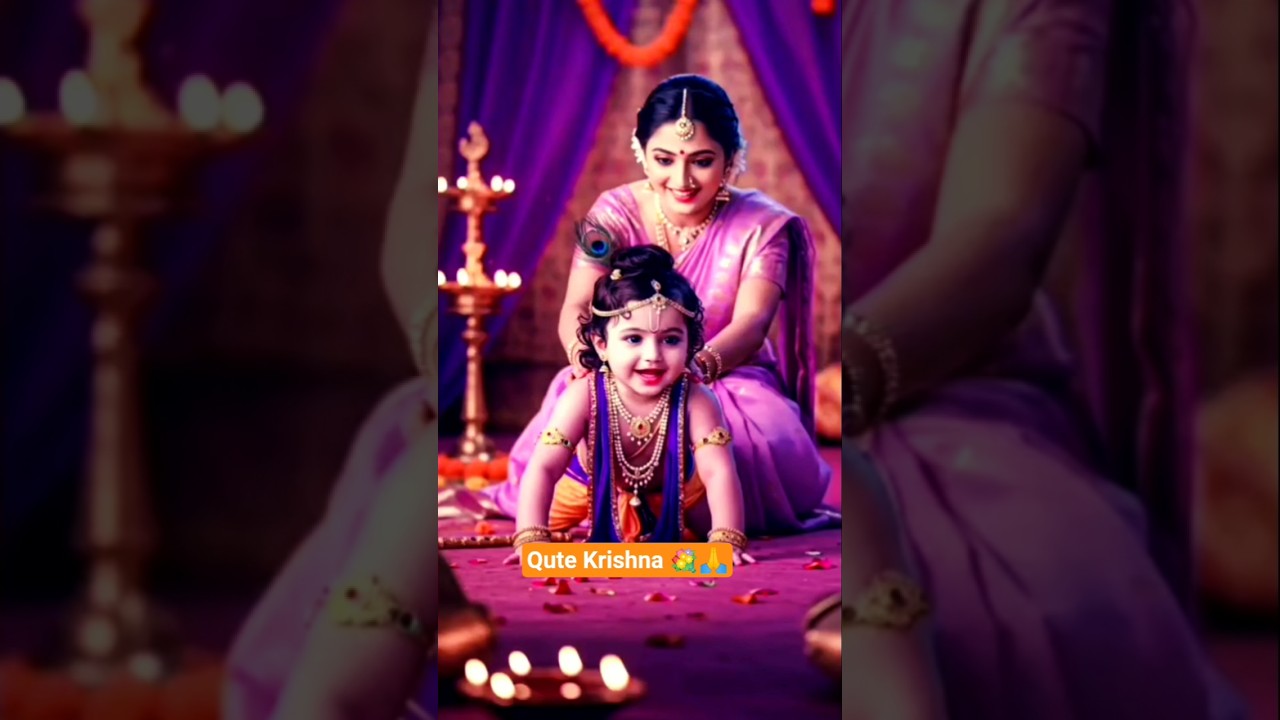 Qute Krishna 💐🙏🦚💐🦚💫🥀 #song #trending #shorts #viralvideo 🙏💐🌿